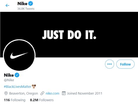 nike tweets|Nike twitter account.